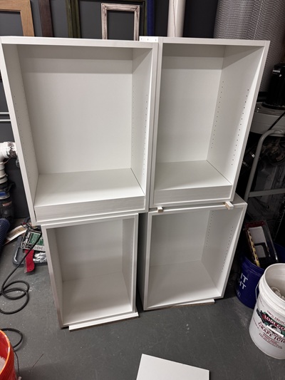 Building custom closet boxes in the poconos